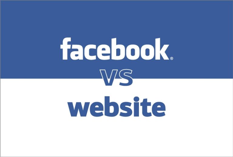 5 facebook vs website