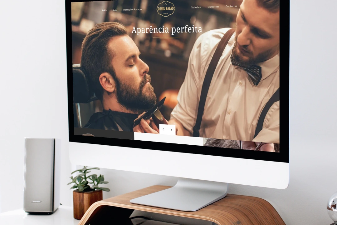 Modelos de Sites Profissionais - Barbearias