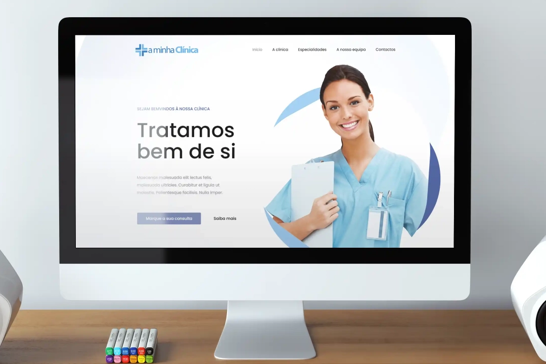 Modelos de Sites Profissionais - Clínicas