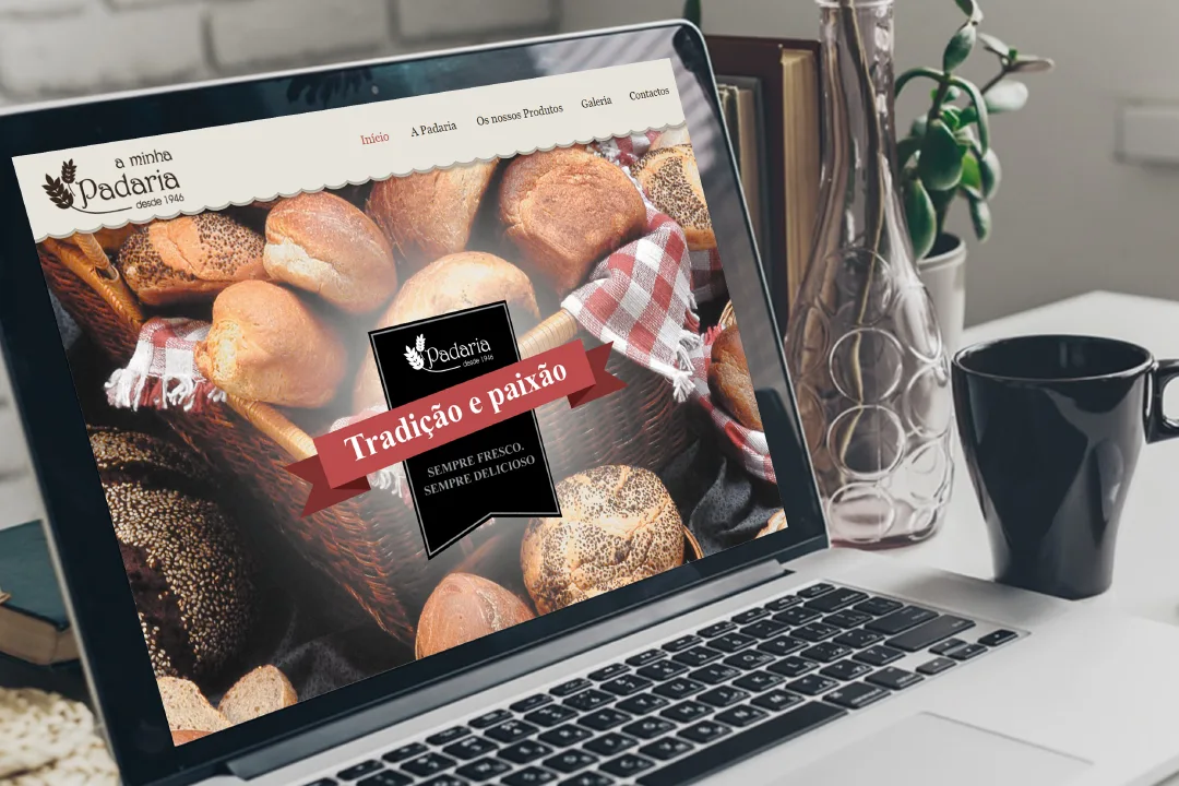 Modelos de Sites Profissionais - Padarias