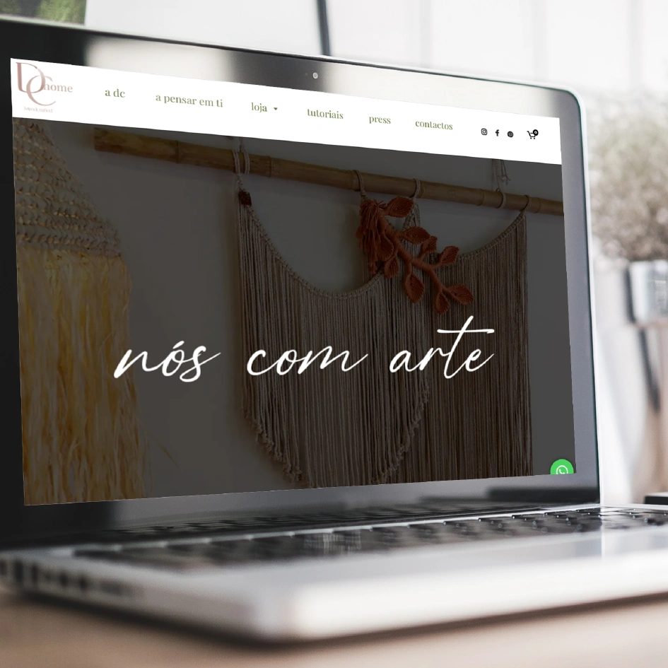 HOME Criação de marca e branding para DC-Handcrafted pela agência UNNE Design em Portugal.