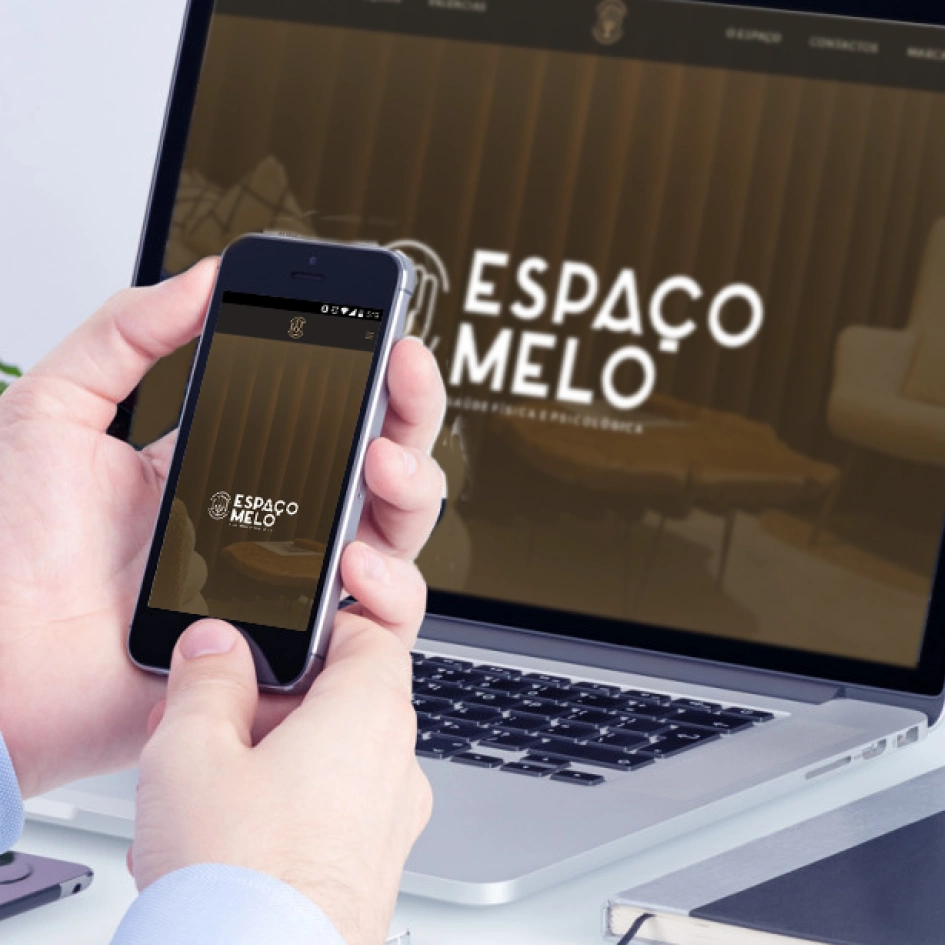HOME Website profissional para o Espaço Melo com foco em experiência de utilizador por UNNE Design.