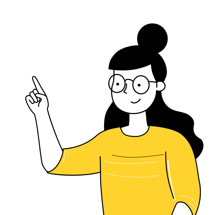 HOME Profissional de design da UNNE a apontar para botão de contacto.