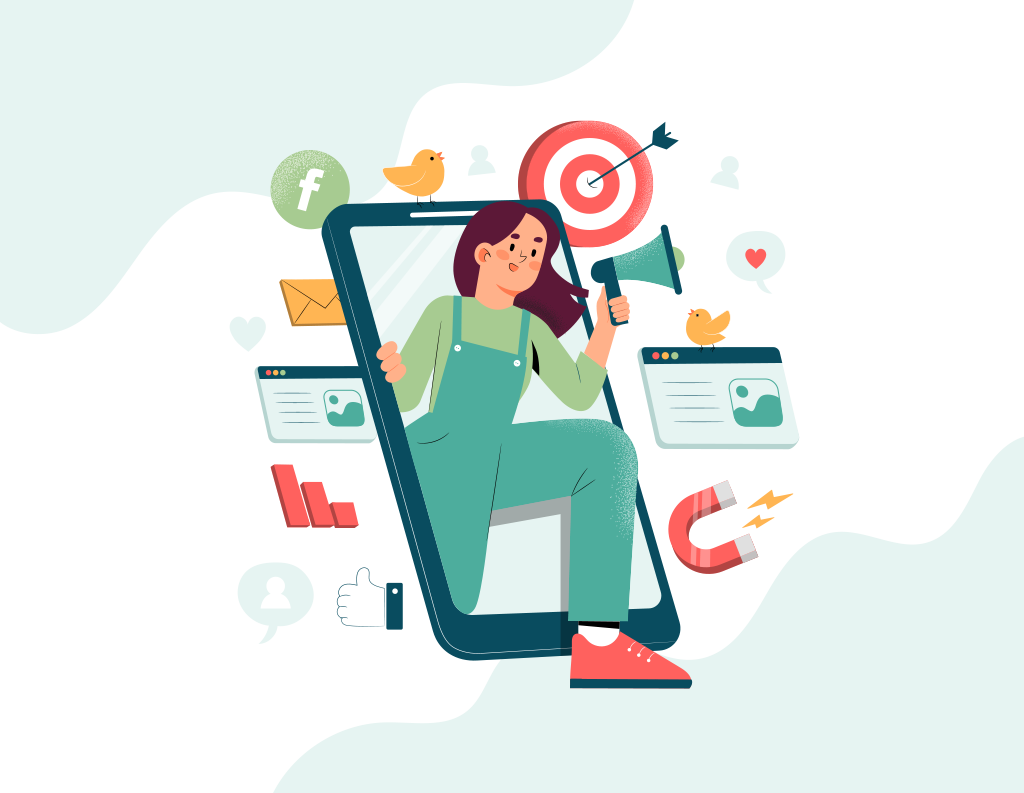 SERVIÇOS Pessoa a trabalhar num layout digital com elementos de interface, representando serviços de web design.