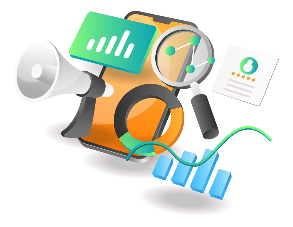 OTIMIZAÇÃO Pessoa a trabalhar num layout digital com elementos de interface, representando serviços de web design.